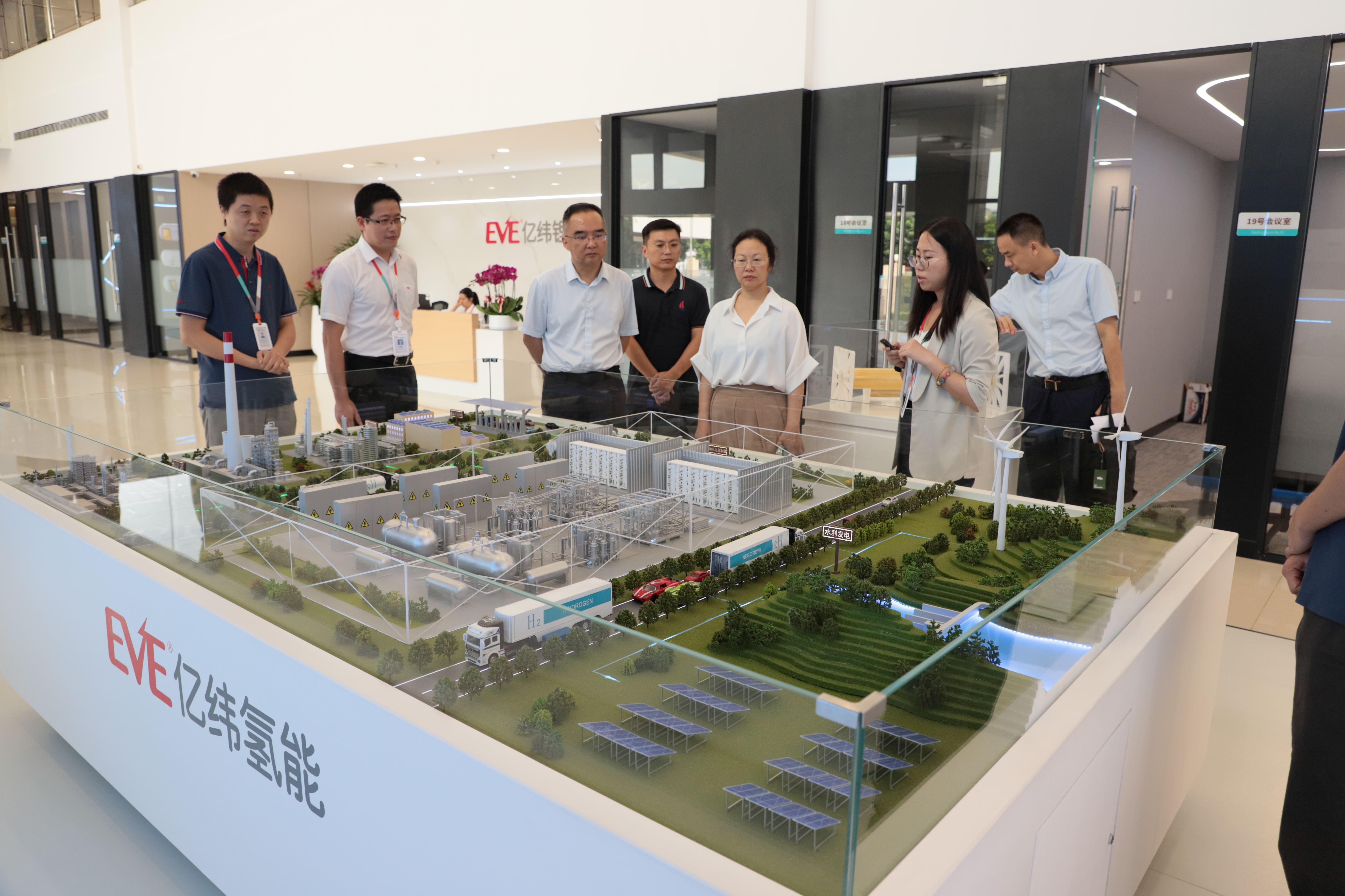 惠州市科技局局长黄辉一行莅临亿纬氢能，AEM 技术与制氢设备成焦点